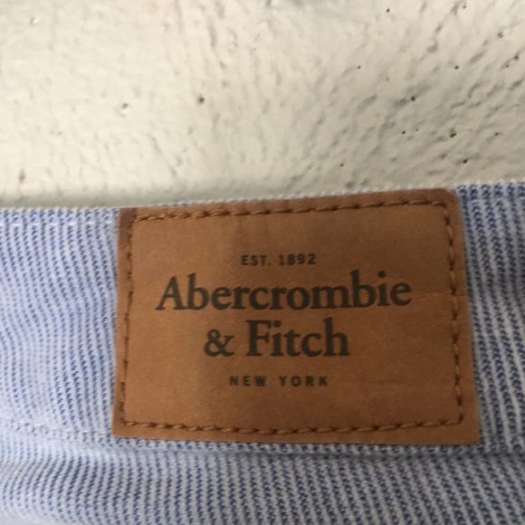 Abercrombie & Fitch Light Blue Corduroy Pinstripe Pants - Picture 12 of 12